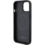 Case BMW BMHMP15MSLLBK iPhone 15 Plus / 14 Plus 6.7" black MagSafe Leather Hot Stamp - imagine 7