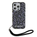 Karl Lagerfeld KLHCP15XHZBPKCCUiPhone 15 Pro Max 6.7" purple Zebra With Cord - imagine 2