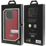 Audi Synthetic Leather MagSafe iPhone 15 Pro 6.1" red hardcase AU-TPUPCMIP15P-GT/D3-RD - imagine 7