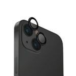 UNIQ Optix Aluminum Camera Lens Protector iPhone 15 6.1" /15 Plus 6.7" midnight black glass for both