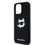 Karl Lagerfeld KLHMP15XSCHPPLK iPhone 15 Pro Max 6.7" black hardcase Silicone Choupette Head M - imagine 6