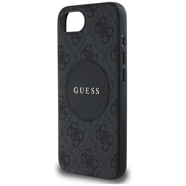 Case Guess 4G Circle Classic Logo MagSafe for iPhone 16e black - imagine 6
