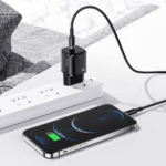 USAMS Wall Charger 1xUSB-C T36 mini 20W (only head) PD3.0 Fast Charging black CC124TC01 (US-CC12) - imagine 2