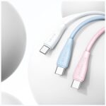 Cable USAMS Green Series SJ714 18W 3A USB-A to USB-C 1m blue - imagine 5