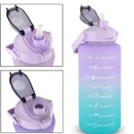 Extralink | Motivational Bottle | water bottle, 2000ml, purple-blue, BUT-992 - imagine 5