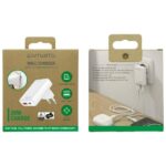 Wall Charger 4smarts FlatPlug Duos 20W GaN USB-C + USB-A white - imagine 7