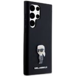 Karl Lagerfeld KLHCS24LSMHKNPK S24 Ultra S928 black Silicone Ikonik Metal Pin - imagine 4