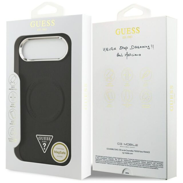 Guess Triangle Logo MagSafe Case for iPhone Air Black - imagine 8