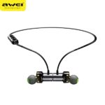 AWEI X670BL Bluetooth Sports Headphones Black Dual Dynamic Drivers - imagine 2
