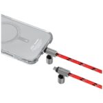 Universal phone lanyard cable 2in1 Skinarma Dyno Ve USB-C/USB-C red - imagine 3