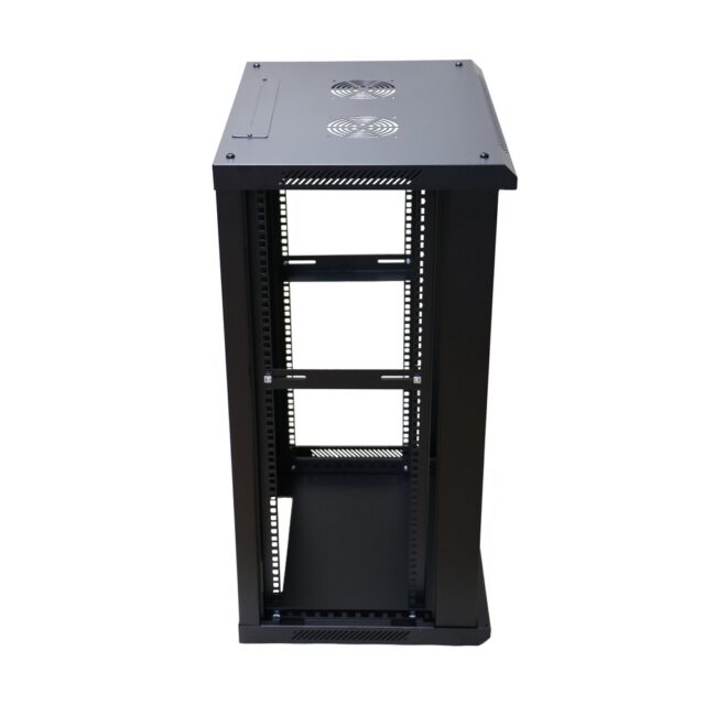 Extralink 15U 600x450 Black | Rackmount cabinet | wall mounted - imagine 5