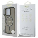 Guess GUHMP16LHFGEREK iPhone 16 Pro 6.3" black hardcase IML Glitter Circle MagSafe - imagine 8