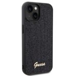 Guess GUHCP14SPMSDGSK iPhone 14 / 15 / 13 6.1" black hardcase Disco Metal Script - imagine 4