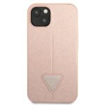 Guess GUHCP13SPSATLP iPhone 13 mini 5,4" pink hardcase SaffianoTriangle Logo - imagine 3