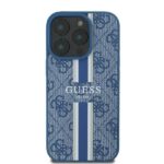 Guess GUHMP16LP4RPSB iPhone 16 Pro 6.3" blue hardcase 4G Printed Stripes MagSafe - imagine 3