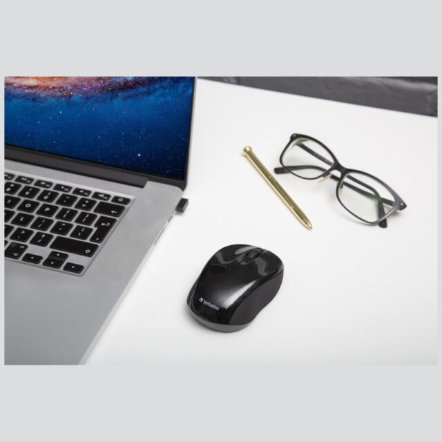 Verbatim Go Nano Wireless Mouse 1600 dpi black 49042 - imagine 3