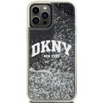 DKNY DKHCP12MLBNAEK iPhone 12/12 Pro 6.1" black hardcase Liquid Glitter Big Logo - imagine 3