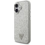 Case Guess Glitter Triangle Logo MagSafe for iPhone 17 silver - imagine 2