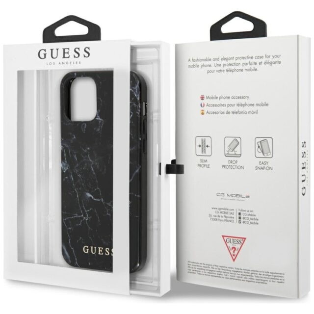 Guess GUHCP12LPCUMABK iPhone 12 Pro Max 6,7" black hardcase Marble - imagine 8