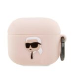 Karl Lagerfeld KLA3RUNIKP AirPods 3 cover pink Silicone Karl Head 3D