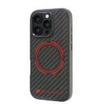 Audi Carbon Fiber Sport Red CircleMagSafe iPhone 16 Pro 6.3" black hardcase AUS-TPUPCMIP16P-R - imagine 3