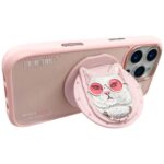 Nimmy Glasses Cool Cat MagSafe case for iPhone 16 Pro pink - imagine 4