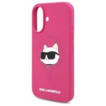 Karl Lagerfeld KLHMP16SSCHPPLF iPhone 16 6.1" fuschia hardcase Silicone Choupette Head Print M - imagine 6