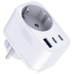 Adapter 3MK Hyper Comfort Charger 30W 1xUSB-A 2xUSB-C 1xSchuko PD QC3.0 white - imagine 5