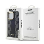 DKNY DKHMP14XPCPVSLK iPhone 14 Pro Max 6.7" black hardcase Leather Checkered Mono Pattern MagSafe - imagine 8