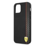 Ferrari FESAXHCP12LBK iPhone 12 Pro Max 6,7" black hardcase On Track Carbon Stripe - imagine 6