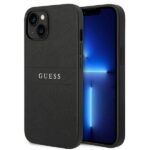 Guess GUHCP14SPSASBBK iPhone 14 / 15 / 13 6.1" black Saffiano Strap