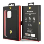 Ferrari FEHCP14LSIBBK iPhone 14 Pro 6,1" black hardcase Silicone Metal Logo - imagine 8