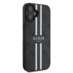 Guess GUHMP16MP4RPSK iPhone 16 Plus 6.7" black hardcase 4G Printed Stripes MagSafe - imagine 4