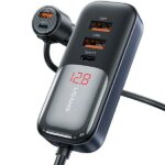 USAMS Car charger C40 3xUSB+2xUSB-C 165WPD+QC Fast Charge black/black CC213CC01 (US-CC213)