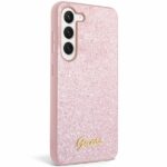 Guess GUHCS24MHGGSHP S24+ S926 pink hardcase Glitter Script - imagine 3