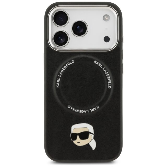 Karl Lagerfeld Karl Pin MagSafe Case for iPhone 17 Pro Max Black - imagine 3