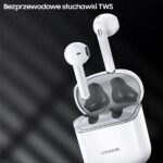 USAMS Słuchawki Bluetooth 5.0 TWS SYseries SY02 bezprzewodowe biały/white BHUSY01 - imagine 2