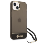 Guess GUHCP14MHGCOHK iPhone 14 Plus / 15 Plus 6.7" black hardcase Translucent Pearl Strap - imagine 3