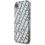 Case Karl Lagerfeld IML Repeat Logo for iPhone 16e silver - imagine 2