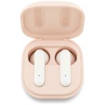 TWS Guess 4G Metal Logo headphones pink - imagine 3