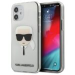 Karl Lagerfeld KLHCP12SKTR iPhone12 mini 5,4" hardcase Transparent Karl`s Head