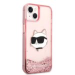 Karl Lagerfeld KLHCP14MLNCHCP iPhone 14 Plus / 15 Plus 6,7" pink hardcase Glitter Choupette He - imagine 4