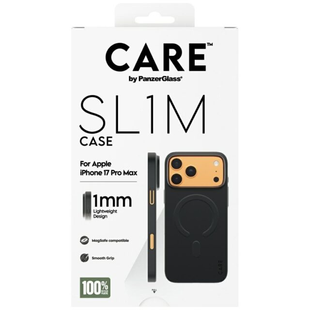 Case CARE by PanzerGlass SL1M MagSafe for iPhone 17 Pro Max black - imagine 5