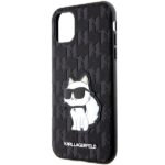 Karl Lagerfeld KLHCN61SAKHPCK iPhone 11/ Xr 6.1" black Saffiano Monogram Choupette - imagine 6