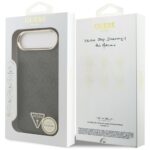 Case Guess 4G Triangle Logo MagSafe for iPhone Air black gold - imagine 8