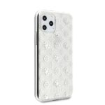 Guess GUHCN58TPESI iPhone 11 Pro silver hard case 4G Peony Glitter - imagine 5