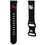 Hello Kitty Universal Strap HKUWMSCHBLK Silicone Kitty Head black 20mm - imagine 3