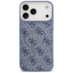 Case Guess 4G PU Classic Logo MagSafe for iPhone 17 Pro Max blue - imagine 3