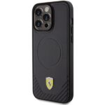 Ferrari FEHMP15XPTEK iPhone 15 Pro Max 6.7" black hardcase Carbon Metal Logo MagSafe - imagine 2