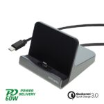 4smarts Tablet Docking StationVoltDock USB-C 60W Gunmetal 462261 - imagine 2